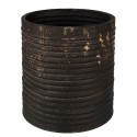 Clayre & Eef Planter Ø 29x53 cm Black Gold colored Iron