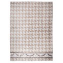 Clayre & Eef Throw Blanket 130x170 cm Brown White Polyester Dachshunds