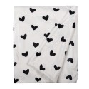 Clayre & Eef Couverture 130x170 cm Blanc Noir Polyester