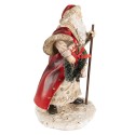 Clayre & Eef Decorative Figurine Santa Claus 25 cm Red Beige Polyresin