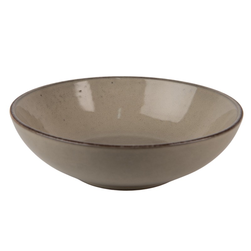 Clayre & Eef Soup Bowl 500 ml Green Ceramic Round