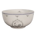 Clayre & Eef Soup Bowl 500 ml White Grey Porcelain Rooster