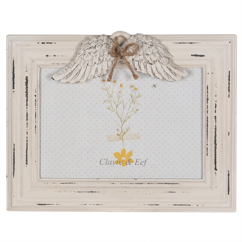 Clayre & Eef Photo Frame 18x13 cm White Wood product