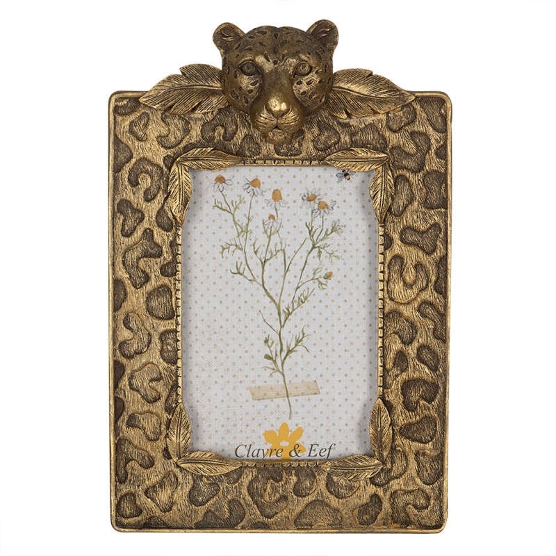 Clayre & Eef Photo Frame 10x15 cm Gold colored Polyresin