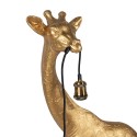 Clayre & Eef Floor Lamp Giraffe 61x34x119 cm  Gold colored Polyresin