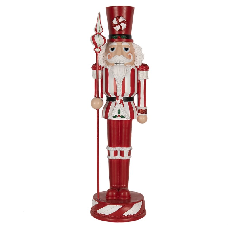Clayre & Eef Christmas Decoration Figurine Nutcracker 61 cm Red Polyresin