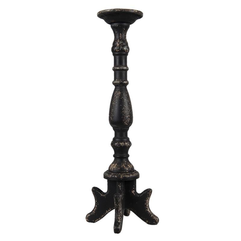 Clayre & Eef Candle holder 60 cm Black Wood