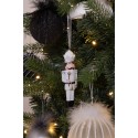 Clayre & Eef Christmas Ornament Nutcracker 13 cm White Plastic