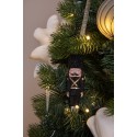Clayre & Eef Christmas Ornament Nutcracker 13 cm Black Plastic