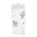 Clayre & Eef Guest Towel 40x66 cm Purple Cotton Lavender