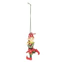 Clayre & Eef Christmas Ornament Elf 11 cm Red Green Polyresin