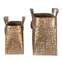 Clayre & Eef Plant Holder 27x13x24 cm Gold colored Metal