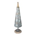 Clayre & Eef Christmas Decoration Figurine Christmas Tree 47 cm Grey Gold colored Iron