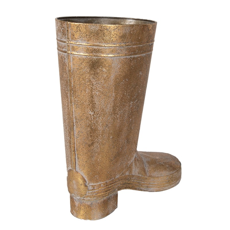 Clayre & Eef Plant Holder Boots 37 cm Gold colored Metal