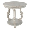 Clayre & Eef Side Table Ø 66x64 cm Grey Wood Round