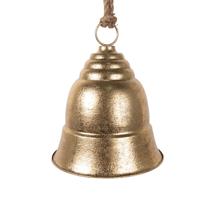 Clayre & Eef Vintage Doorbell Ø 30x35 cm Gold colored Iron