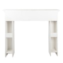 Clayre & Eef Fireplace Surround 100x22x99 cm White Wood Rectangle