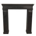 Clayre & Eef Fireplace Surround 100x22x99 cm Black Wood Rectangle
