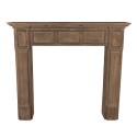 Clayre & Eef Fireplace Surround 125x27x108 cm Brown Wood Rectangle