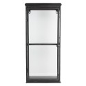 Clayre & Eef Display Cabinet 31x21x70 cm Black Iron Glass