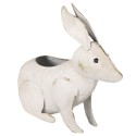 Clayre & Eef Porte-plante Lapin 40 cm Beige Fer