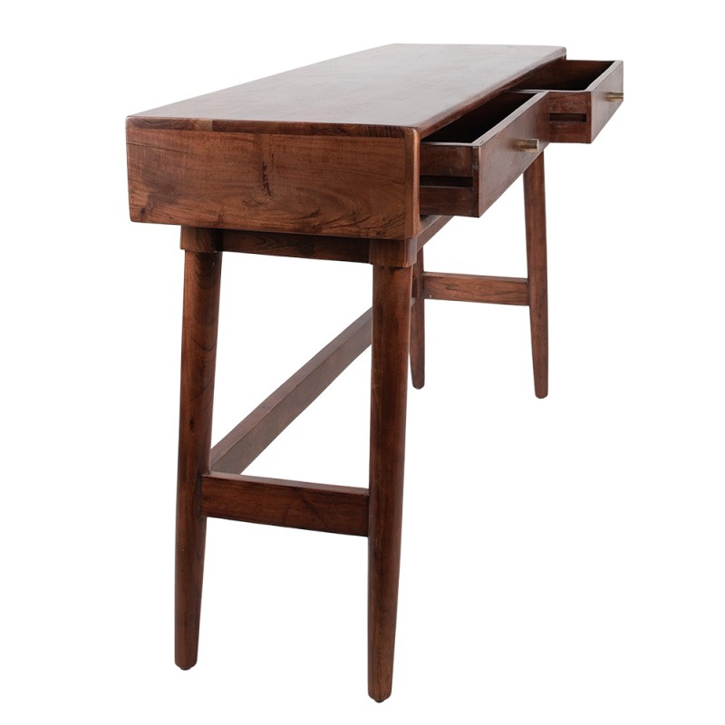 Clayre & Eef Desk 122x41x82 cm Brown Wood Rectangle