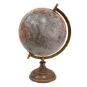 Clayre & Eef Globe 22x37 cm Blue Pink Wood Iron Round