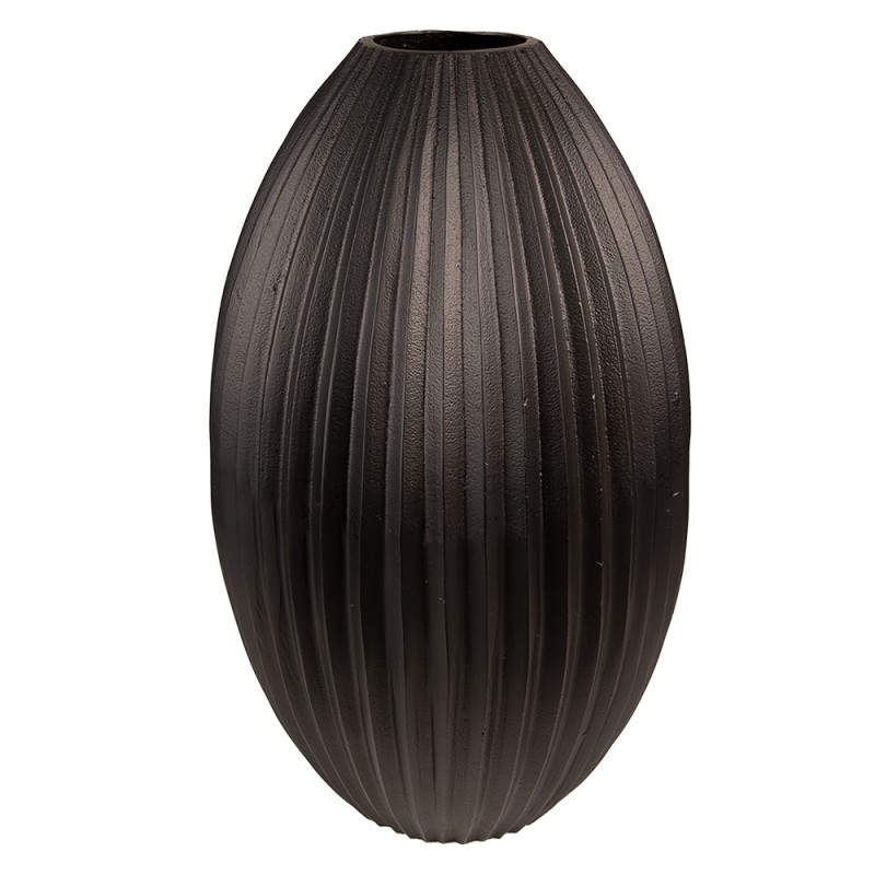 Clayre & Eef Vase 39 cm Noir Aluminium