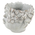 Clayre & Eef Pot de fleurs Tête 12x10 cm Gris Pierre