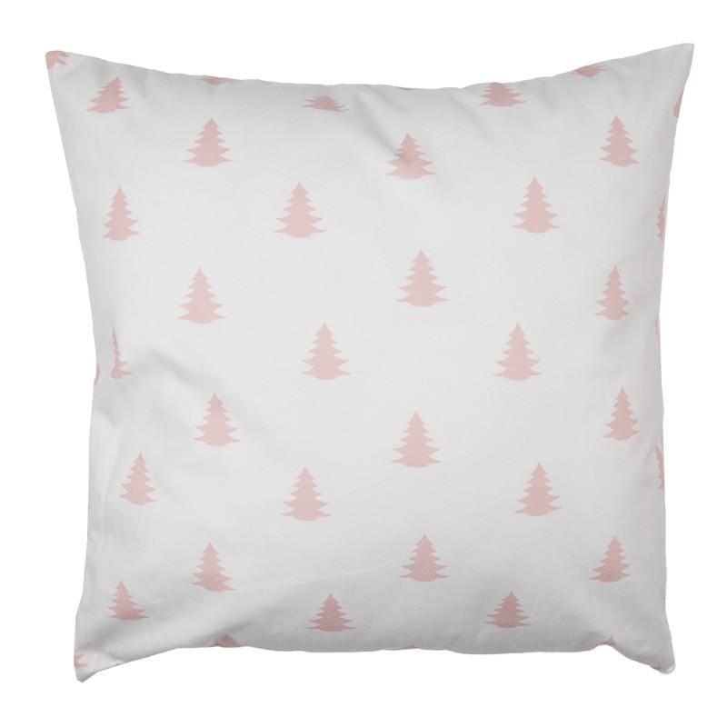 Clayre & Eef Housse de coussin 45x45 cm Rose Polyester