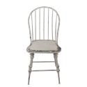 Clayre & Eef Chaise de salle à manger 45x47x99 cm Blanc Métal