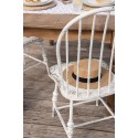 Clayre & Eef Dining Chair 45x47x99 cm White Metal