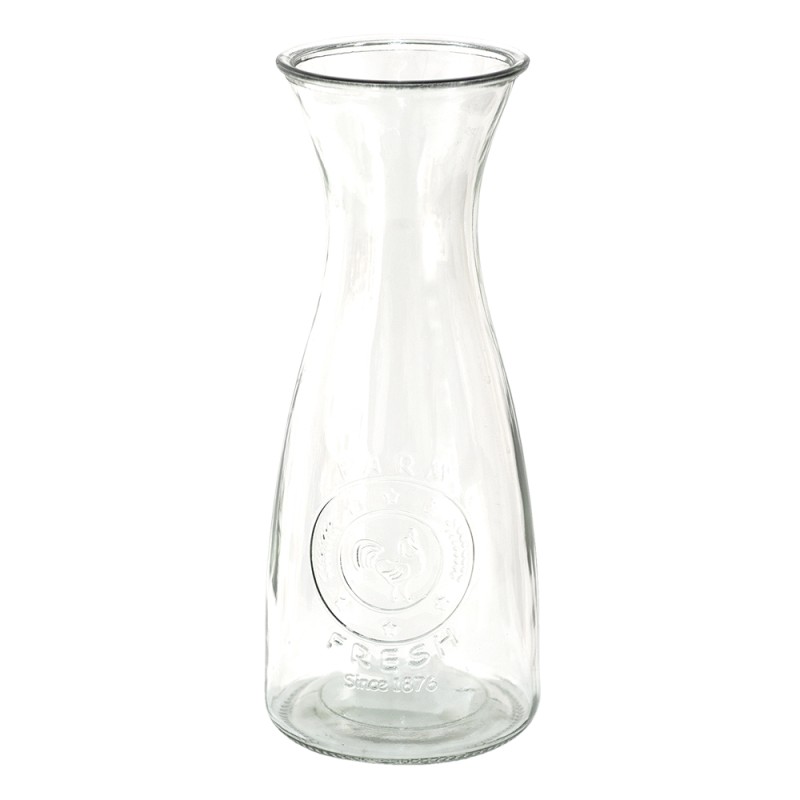 Clayre & Eef Carafe Ø 10x27 cm Verre Country Style