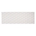 Clayre & Eef Chemin de table 50x140 cm Blanc Coton Fleurs