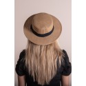 Juleeze Chapeau de femme Beige Paille en papier