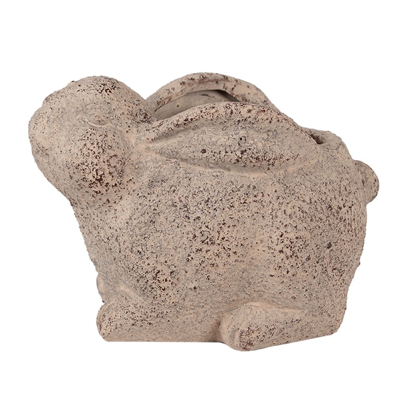 Clayre & Eef Planter Rabbit 17x12x12 cm Beige Ceramic