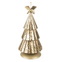 Clayre & Eef Christmas Decoration Christmas Tree 20 cm Gold colored Iron