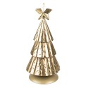 Clayre & Eef Decorazione di Natalizie Albero di Natale 20 cm Color oro Ferro