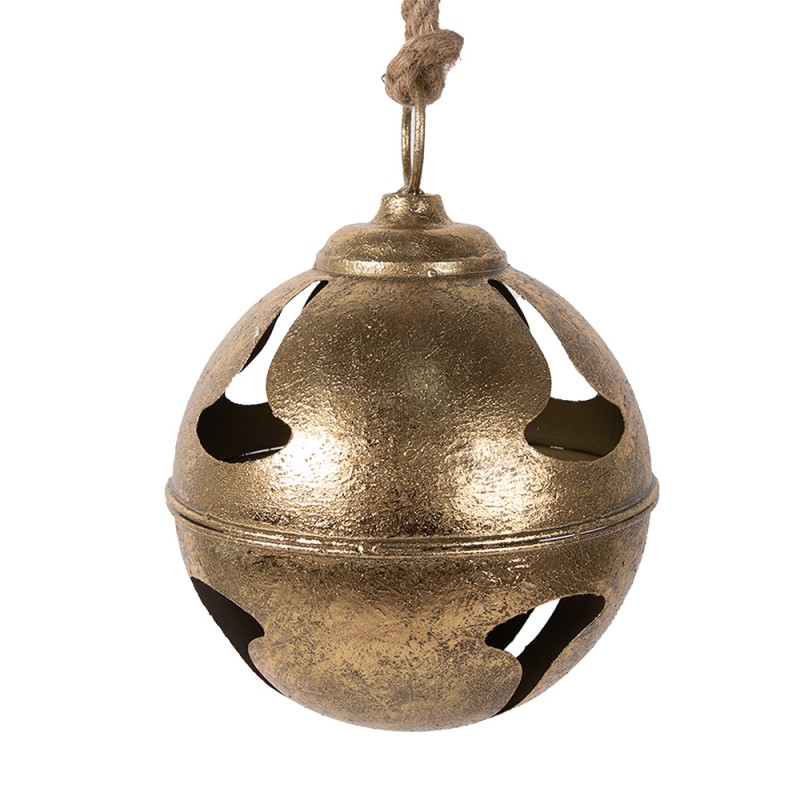 Clayre & Eef Vintage Doorbell Ø 24x33 cm Gold colored Iron