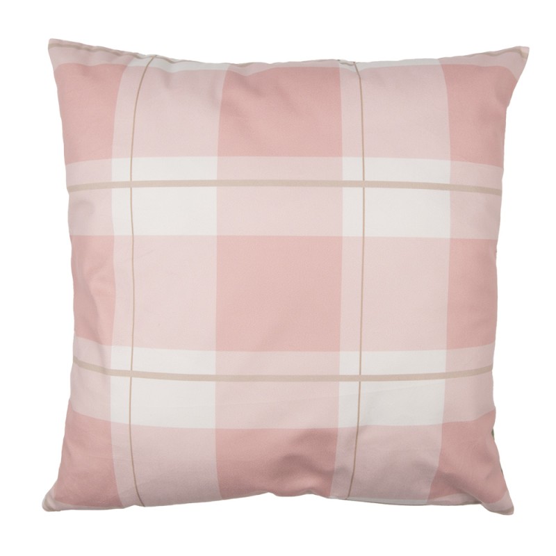 Clayre & Eef Kissenbezug 45x45 cm Rosa Weiß Polyester Engel