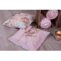 Clayre & Eef Cushion Cover 45x45 cm Pink White Polyester Angel