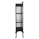 Clayre & Eef Display Cabinet 68x43x181 cm Black Iron Glass