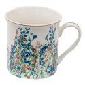 Clayre & Eef Mug 330 ml Blue White Porcelain Flowers
