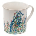 Clayre & Eef Tazza 330 ml Blu Bianco  Porcellana Fiori