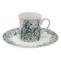 Clayre & Eef Mug 330 ml Blue White Porcelain Flowers