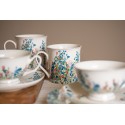 Clayre & Eef Mug 330 ml Blue White Porcelain Flowers