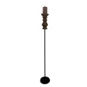 Clayre & Eef Candle holder 102 cm Black Brown Wood Iron