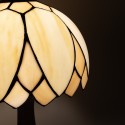 LumiLamp Tiffany Tafellamp  Ø 25x42 cm  Beige Bruin Glas
