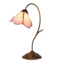 LumiLamp Lampada da tavolo Tiffany 30x48 cm  Rosa Vetro