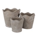 Clayre & Eef Planter Ø 16x14 cm Grey Ceramic